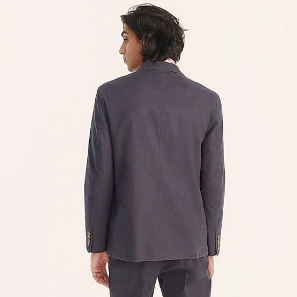 J Crew Slim-fit suit jacket in stretch hemp-organic cottonItem BC612